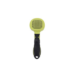 M-Pets Click & Groom Basmalı Masaj Uçlu Kedi ve Köpek Fırçası Small 8 x 6,5 x 5 cm - 2
