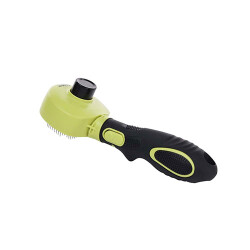 M-Pets Click & Groom Basmalı Masaj Uçlu Kedi ve Köpek Fırçası Small 8 x 6,5 x 5 cm - 3