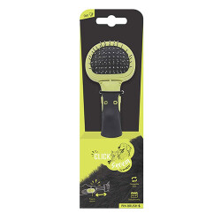M-Pets Click & Groom Masaj Uçlu Kedi ve Köpek Fırçası Small 8 x 6,5 x 5 cm - M-Pets