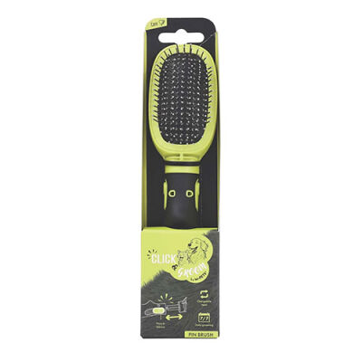 M-Pets Click & Groom Masaj Uçlu Kedi ve Köpek Tarağı 22x5,2x4,4 Cm - 1