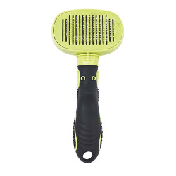 M-Pets Click Groom Temizleme Düğmeli Masaj Uçlu Kedi ve Köpek Tarağı 19,2x9x5,5 Cm - 2