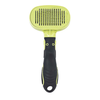 M-Pets Click Groom Temizleme Düğmeli Masaj Uçlu Kedi ve Köpek Tarağı 19,2x9x5,5 Cm - 2
