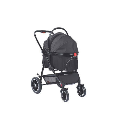 M-Pets Conquest Pet Stroller Kedi ve Köpek Taşıma Arabası Siyah 71x57,5x101 Cm - 1