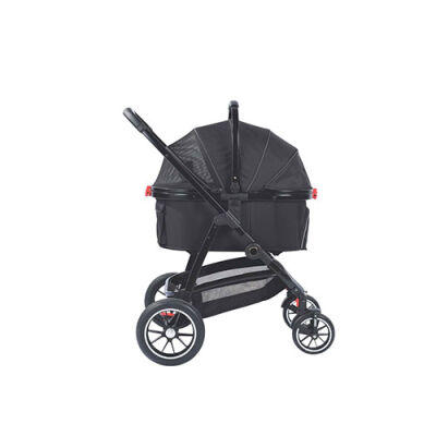 M-Pets Conquest Pet Stroller Kedi ve Köpek Taşıma Arabası Siyah 71x57,5x101 Cm - 2