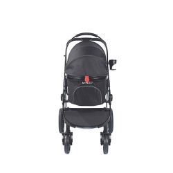 M-Pets Conquest Pet Stroller Kedi ve Köpek Taşıma Arabası Siyah 71x57,5x101 Cm - 3
