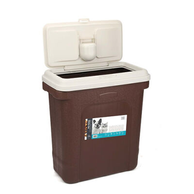 M-Pets Container Mama Saklama Kovası 20,5 Kg Kahverengi - 1