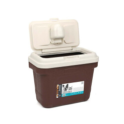 M-Pets Container Mama Saklama Kovası 4,5 Kg Kahverengi - M-Pets