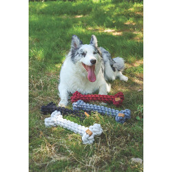 M-Pets Coto Örgü Kemik Köpek Oyuncağı Beyaz 30 Cm - 3
