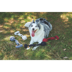 M-Pets Coto Red Tug Ball Örgü Köpek Oyuncağı 36 Cm - 2