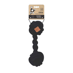 M-Pets Coto Siyah Duo Ball Örgü Köpek Oyuncağı 28 Cm - M-Pets