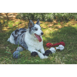 M-Pets Coto Siyah Duo Ball Örgü Köpek Oyuncağı 28 Cm - 2