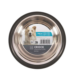 M-Pets Crock Paslanmaz Çelik Kedi ve Köpek Mama ve Su Kabı XL 29,5x7 Cm 1560 Ml - M-Pets