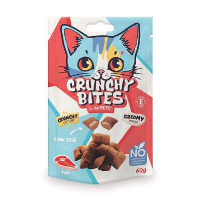 M-Pets Crunchy Bites Biftekli Kedi Ödül Maması 60 Gr - 1