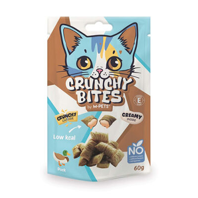 M-Pets Crunchy Bites Ördekli Kedi Ödül Maması 60 Gr - 1