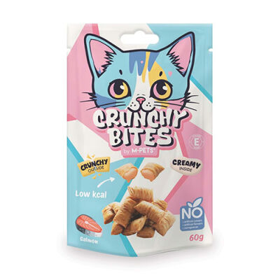 M-Pets Crunchy Bites Somonlu Kedi Ödül Maması 60 Gr - 1