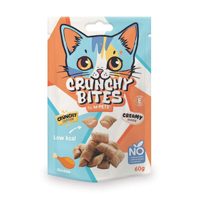 M-Pets Crunchy Bites Tavuklu Kedi Ödül Maması 60 Gr - 1
