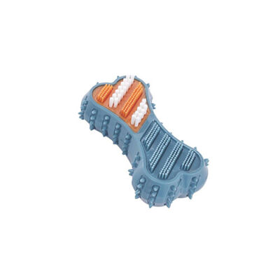 M-Pets Dental Squeaky Bone Mavi Diş Fırçalı Köpek Oyuncağı 14,2 x 7 x 4 cm - 3