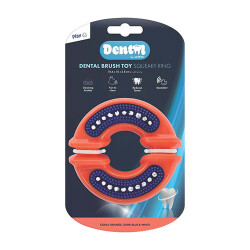 M-Pets Dental Squeaky Ring Diş Fırçalı Köpek Oyuncağı 10,6 x 10 x 3,8 cm - M-Pets