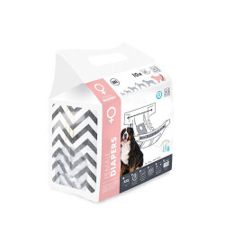 M-Pets Diapers Dişi Köpekler İçin Külot Bez XXLarge 10 lu 48x70 Cm - M-Pets