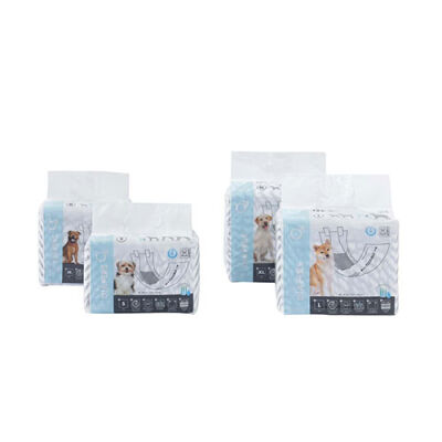 M-Pets Diapers Erkek Köpekler İçin Külot Bez XXL 12'li 55x65 Cm - 2