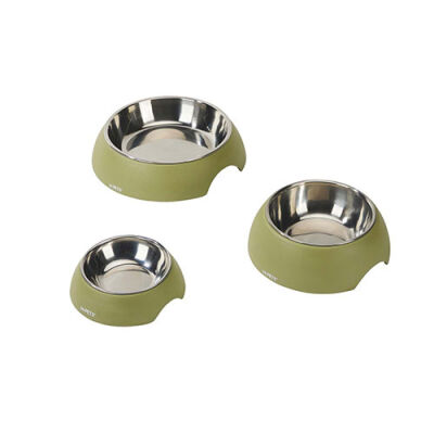 M-Pets Eco Bamboo Küçük Irk Köpek ve Kedi Mama ve Su Kabı Yeşil 600 Ml - 2