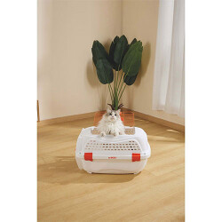 M-Pets Eco Giro Carrier Köpek Taşıma Çantası Turuncu Beyaz 51,6x32,7x29,6 Cm - 3