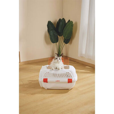 M-Pets Eco Giro Carrier Köpek Taşıma Çantası Turuncu Beyaz 51,6x32,7x29,6 Cm - 3