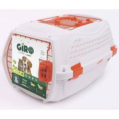 M-Pets Eco Giro Carrier Köpek Taşıma Çantası Turuncu Beyaz 57,2x36,5 x32,76 Cm - 1