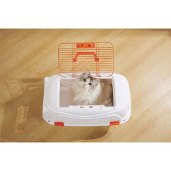 M-Pets Eco Giro Carrier Köpek Taşıma Çantası Turuncu Beyaz 57,2x36,5 x32,76 Cm - 3