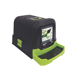M-Pets Eco Rattan Kapalı Kedi Tuvaleti 69x42x41 Cm - M-Pets