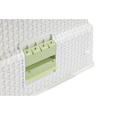 M-Pets Eco Rattan Kapalı Kedi Tuvaleti Yeşil 69x42x41 Cm - 3