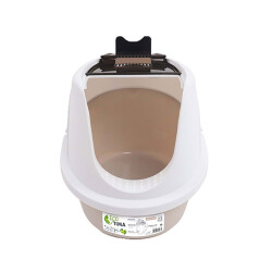 M-Pets Eco Tima Kapalı Kedi Tuvaleti Kum Beji 40x38x53 Cm - M-Pets
