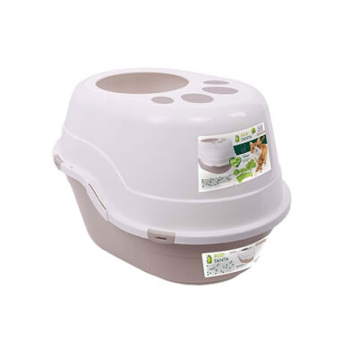 M-Pets Eco Tanta Kapalı Kedi Tuvaleti Kum Beji 63x49x42 Cm - 1