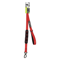 M-Pets Flex Köpekler İçin Şok Emici Gezdirme Kayışı Kırmızı-Siyah 120 Cm - M-Pets