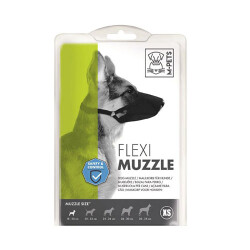 M-Pets Flexi Bez Köpek Ağızlığı XSmall 1,5x18-20 Cm - M-Pets