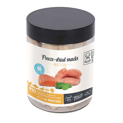 M-Pets Freeze Dried Dondurularak Kurutulmuş %100 Et ve Balıklı Köpek Ödülü 30 Gr - 1