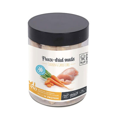 M-Pets Freeze Dried Dondurularak Kurutulmuş %100 Tavuk ve Havuçlu Küp Köpek Ödülü 40 Gr - 1