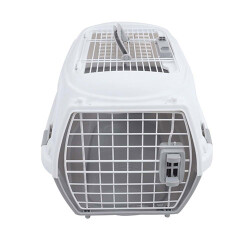 M-Pets Giro Carrier Kedi ve Köpek Taşıma Çantası Bej Beyaz 51,6x32,7x29,6 Cm - M-Pets