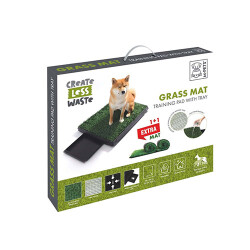 M-Pets Grass Mat Çimli Çekmeceli Köpek Tuvaleti 58x46 Cm - M-Pets