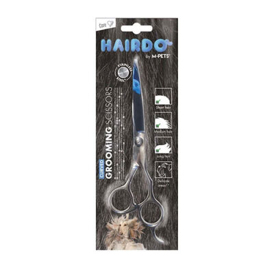 M-Pets Hairdo Kavisli Köpek Tüy Kesim Makası 6x20x0,7 Cm - 1