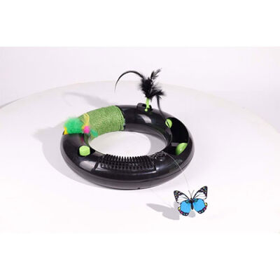 M-Pets Halo Eco Kedi Oyuncağı Siyah 30,5x30,5x5,5 Cm - 2