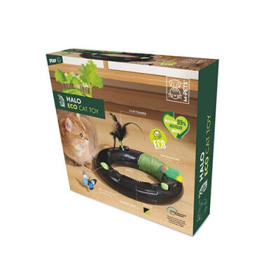 M-Pets Halo Eco Kedi Oyuncağı Siyah 30,5x30,5x5,5 Cm - 1