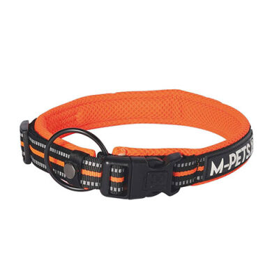 M-Pets Hiking Reflektörlü Köpek Boyun Tasması Turuncu Medium 40-50 Cm - 2