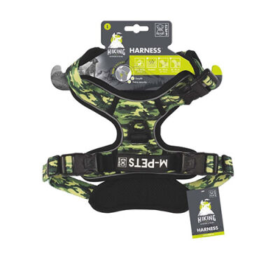 M-Pets Hiking Reflektörlü Köpek Göğüs Tasması Kamuflaj Large 45-95 Cm - 1