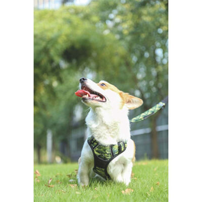 M-Pets Hiking Reflektörlü Köpek Göğüs Tasması Kamuflaj Medium 40-75 Cm - 3