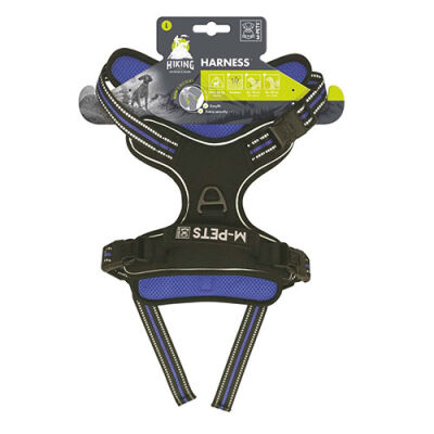 M-Pets Hiking Reflektörlü Köpek Göğüs Tasması Mavi Large 45-95 Cm - 1