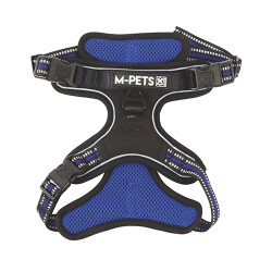 M-Pets Hiking Reflektörlü Köpek Göğüs Tasması Mavi Medium 40-75 Cm - 2