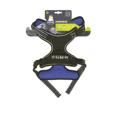 M-Pets Hiking Reflektörlü Köpek Göğüs Tasması Mavi XLarge 50-110 Cm - 1