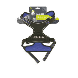 M-Pets Hiking Reflektörlü Köpek Göğüs Tasması Mavi XLarge 50-110 Cm - 1