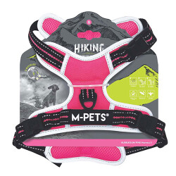 M-Pets Hiking Reflektörlü Köpek Göğüs Tasması Pembe Small 35-60 Cm - M-Pets